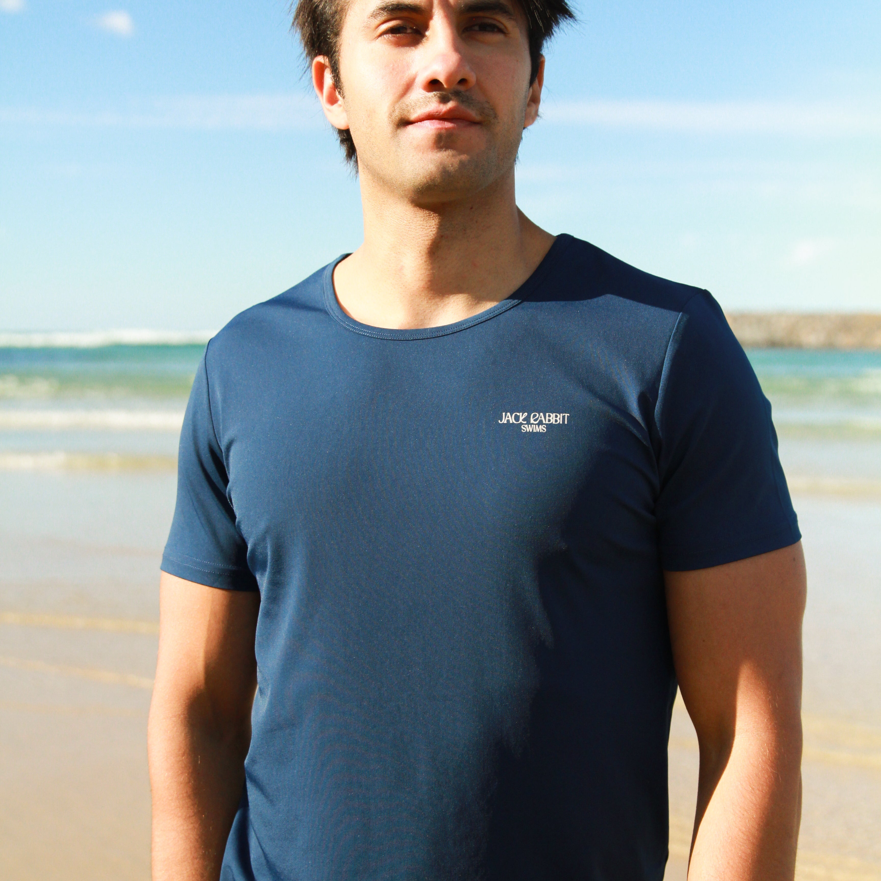Short Sleeve Swim Tee Navy