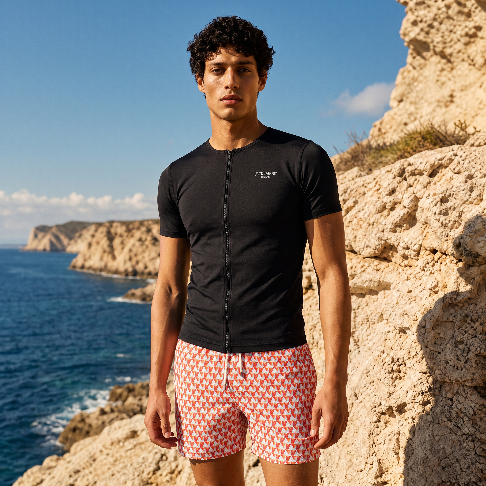 Why we put a zip on a men's rash guard