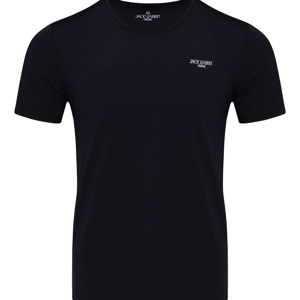 Short Sleeve Swim Tee Black