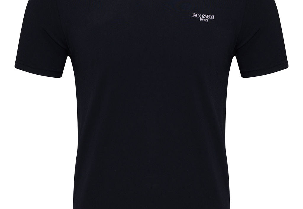 Short Sleeve Swim Tee Black