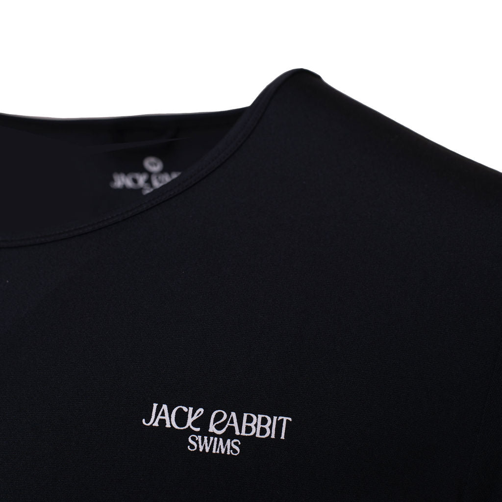 Short Sleeve Swim Tee Black