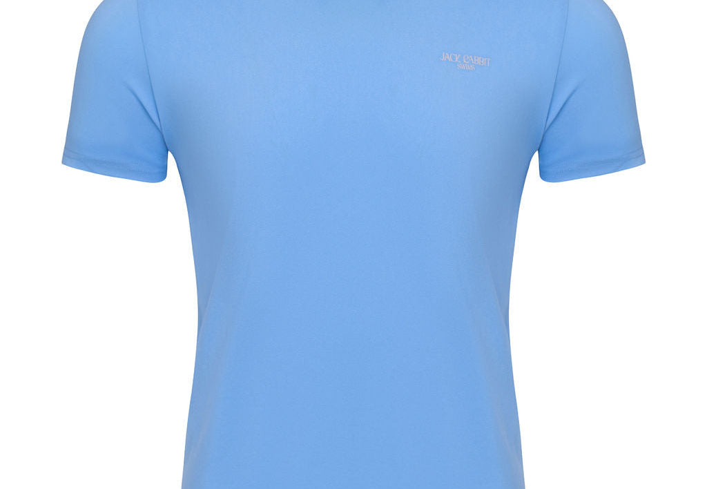 Short Sleeve Swim Tee Light Blue